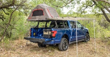 F-150 Lightning XLT camping